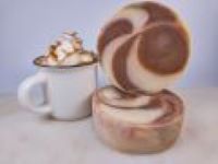 image of chai latte cream soap bar