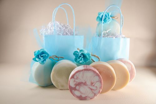photo of a variety of all natural handmade soaps