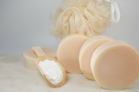 image of yogurt lemon soap bar